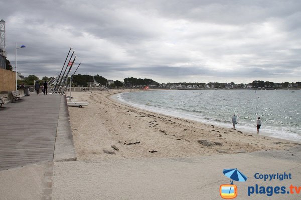 Main beach in Bénodet in France