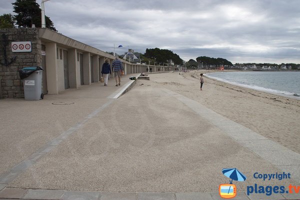 Sand beach in Bénodet in France