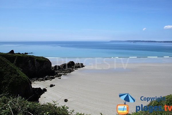 Plage protégée des vents à Telgruc sur Mer