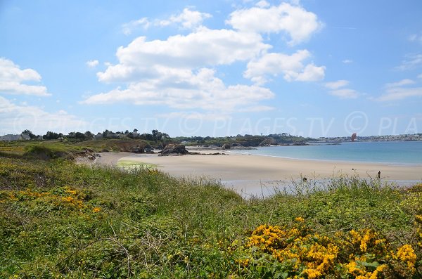 Trez Rouz beach in Camaret sur Mer in France