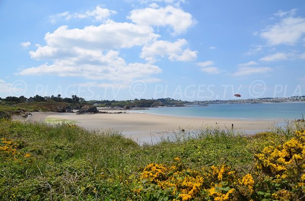 Trezh-Rouz beach in Crozon in France