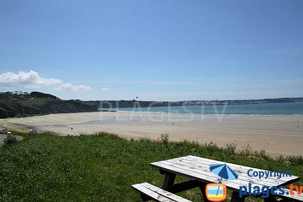 Photo de la plage de Trezmalaouen à Kerlaz en Bretagne