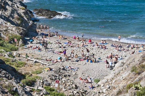 Foto della spiaggia del Troc a Banyuls sur Mer - Francia