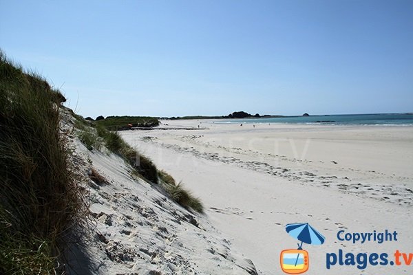 Plage des 3 Moutons à Lampaul Ploudalmézeau