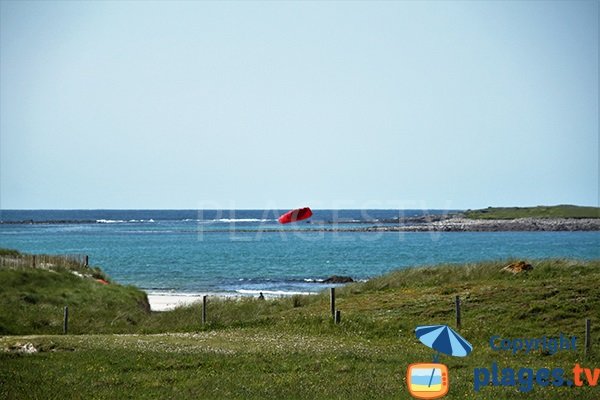 Environnement de la plage de Lampaul Ploudalmézeau