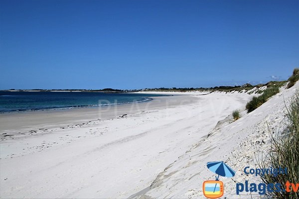 Grande Plage à Lampaul Ploudalmézeau