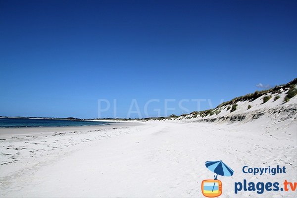 Photo de la plage des 3 Moutons à Lampaul Ploudalmézeau