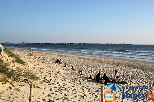 Photo de la plage de Tronoen en Bretagne