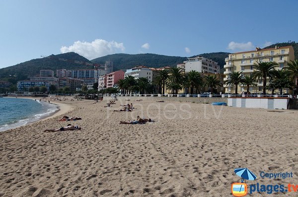 Sand beach in Ajaccio - Corsica