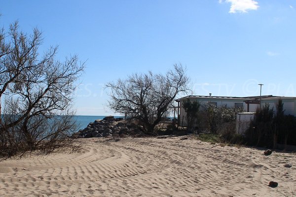 Environnement de la plage du Trou du Ragout à Vias