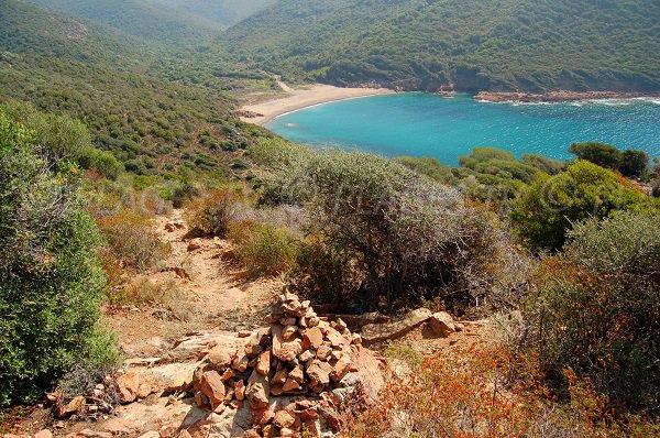 Foto della spiaggia di Tuara - Girolata - Corsica