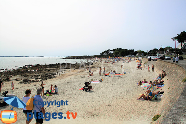 Rochers sur la plage de Ty Bihan à Carnac