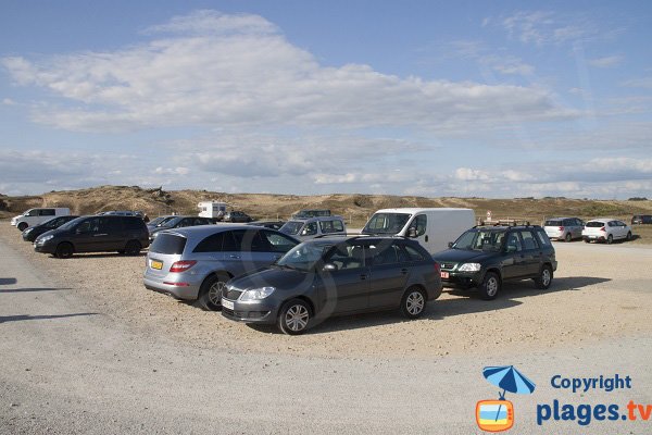 Parking de la plage de Ty Hoche à plouharnel