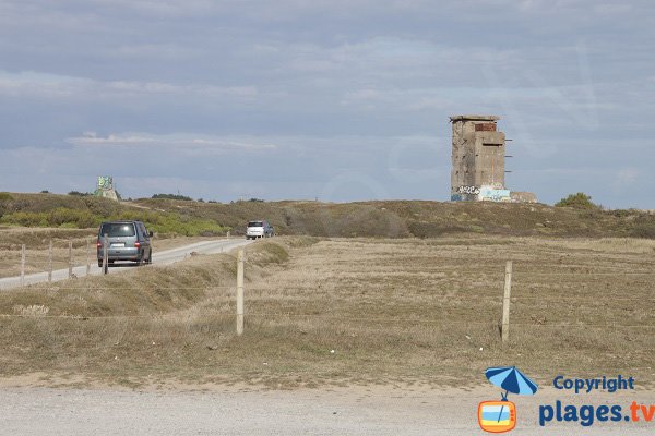 Road of Ty Hoche beach in Plouharnel