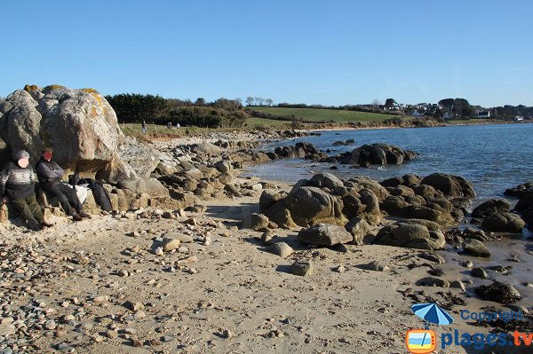 Rochers sur la plage de Ty Louzou - Bretagne