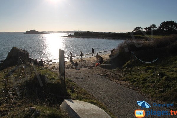 Environnement de la plage de Ty Louzou - Bretagne