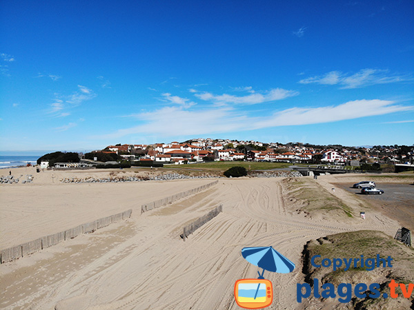 Parking et plage d'Uhabia - Bidart