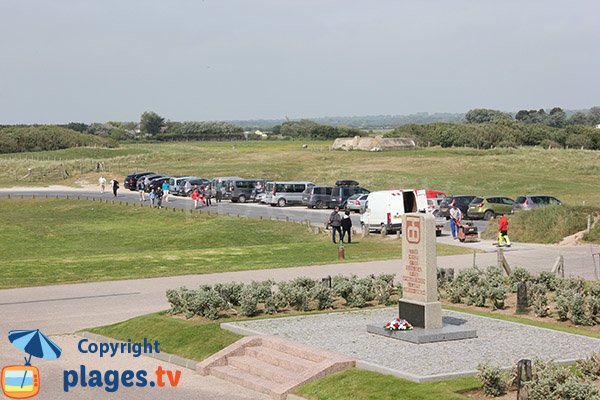 Parking de la plage Utah beach à Sainte-Marie-du-Mont