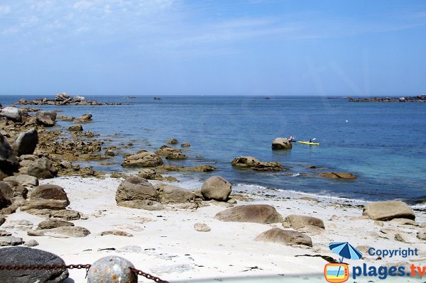 Rochers sur la plage du Vag Du - Kerlouan