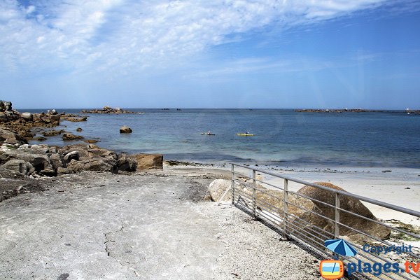 Cale sur la plage de Vag Du