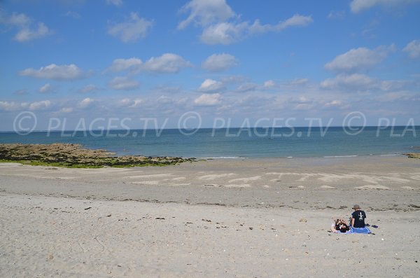 Plage dans le quartier de St Julien à Quiberon