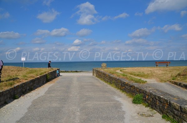 Accesso alla spiaggia Vahidy a Quiberon