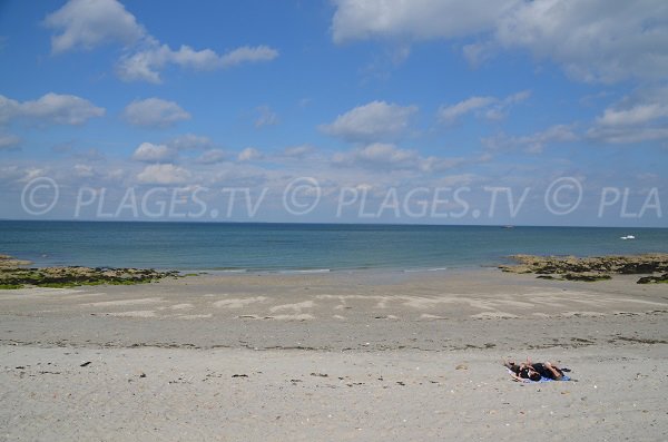 Spiaggia del Vahidy a Quiberon in Francia