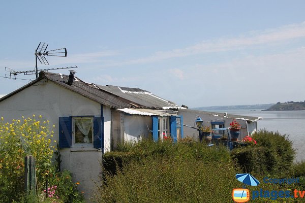 Cabanes en bord de mer à Saint Brieuc