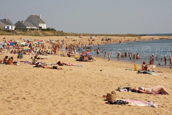 Plage dans la baie de la Barrière de Batz sur Mer