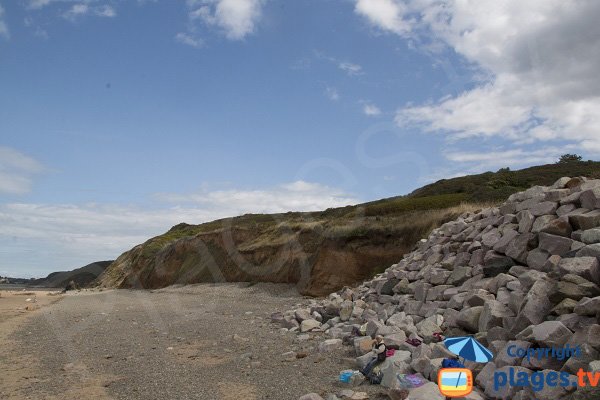 Environnement de la plage de Pléneuf les vallées