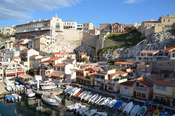 Harbor in Vallon des Auffes in Marseille