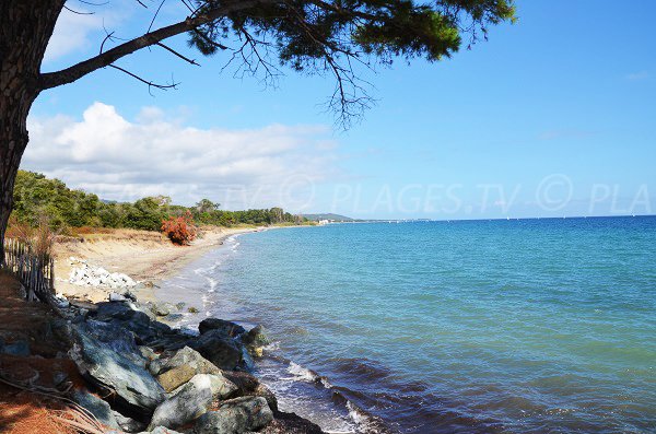 Vanga di l'Oru beach towards Moriani-Plage