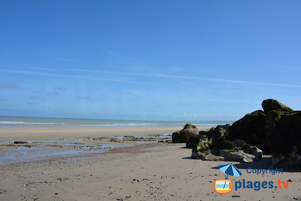 Beach of Vasterival in Normandy - Sainte Marguerite sur Mer