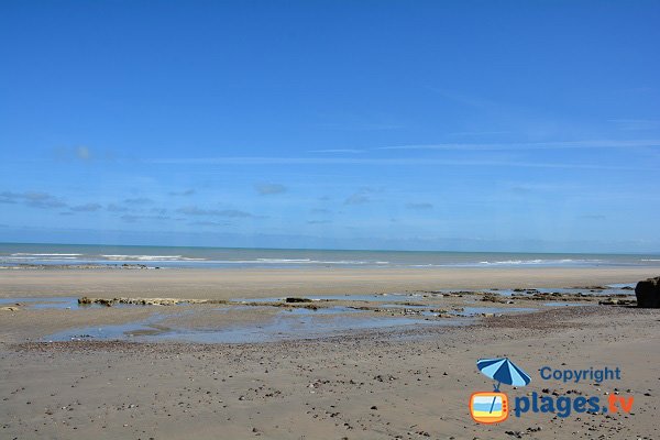 Plage de sable entre Ste Marguerite sur Mer et Varengeville