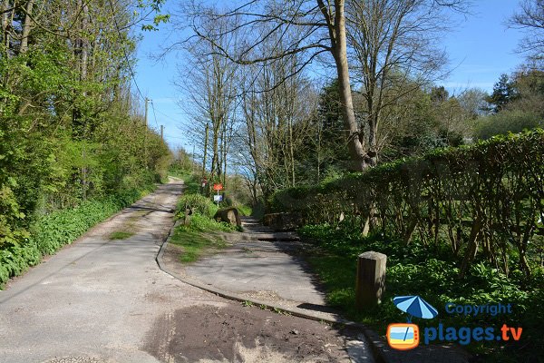 Vasterival - chemin d'accès