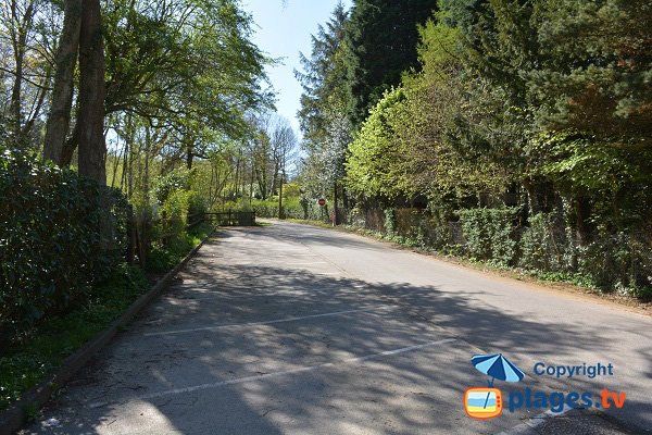 Parking of Vasterival beach