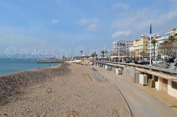 Spiaggia Veillat in inverno