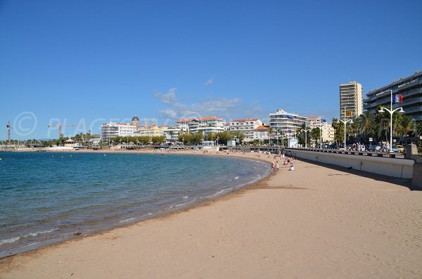 Veillat beach in St Raphael in France