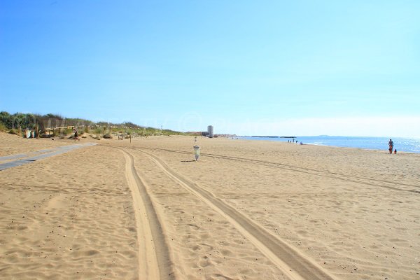 Beach of Vendres near Valras