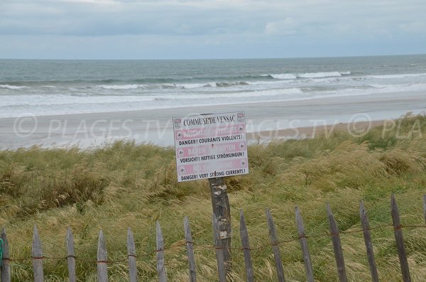 Baigande interdite à Vensac