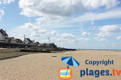 Beach in Ver sur Mer in France