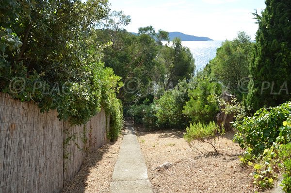 Stairs of the Vergeron beach in La Croix Valmer