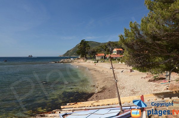 Plage de la Verne dans le Var à La Seyne