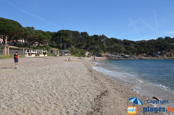 Verne beach in La Seyne sur Mer in France