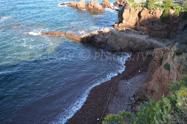 Viaduc beach in Agay Anthéor in France