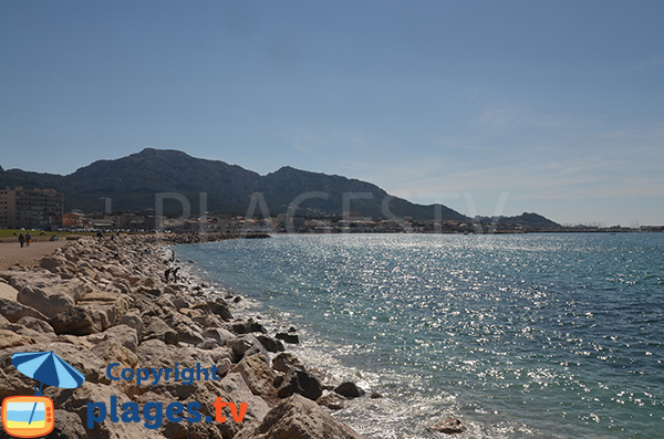 Vieille Chapelle beach in Marseille in France