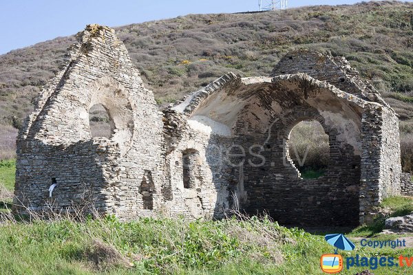 Ruins of the old church of Barneville Carteret