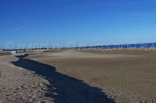 Vieille Nouvelle beach in Gruissan in France