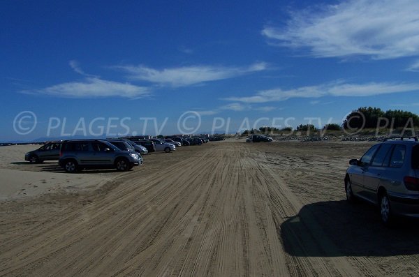 Parking of North beach of Port la Nouvelle