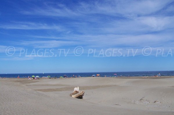 Vieille Nouvelle beach in Port la Nouvelle in France